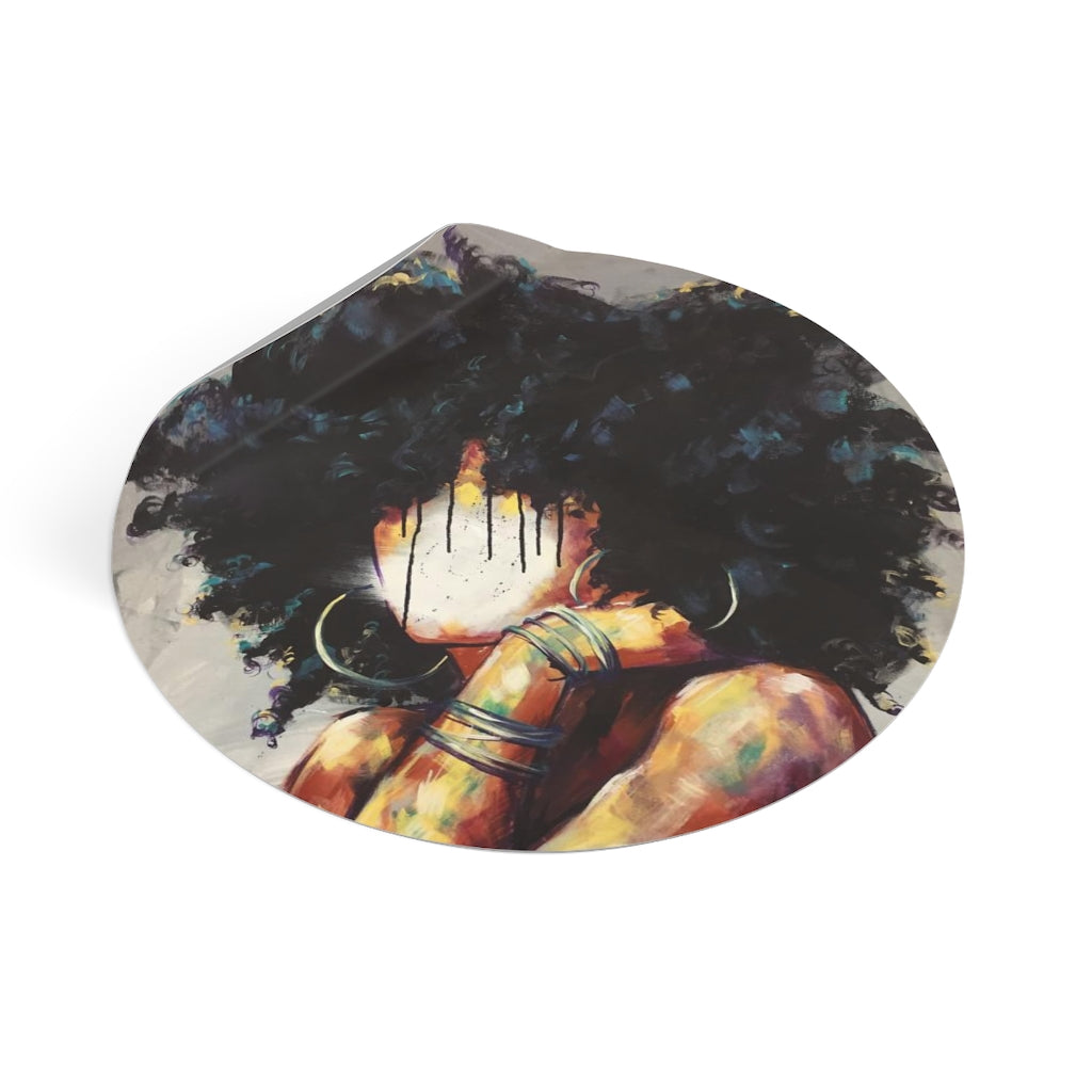 Naturally II Round Vinyl Stickers
