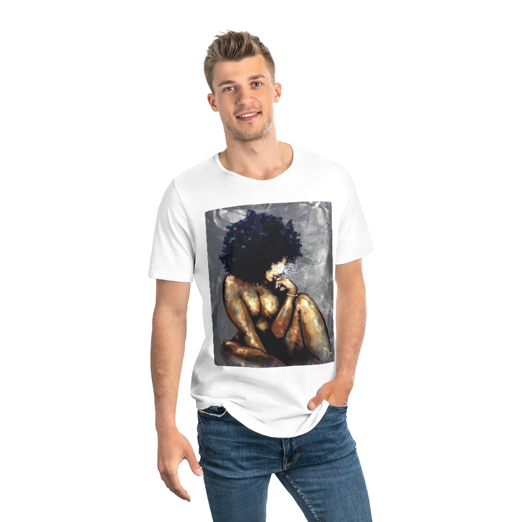 Naturally LV Men's Jersey Curved Hem Tee