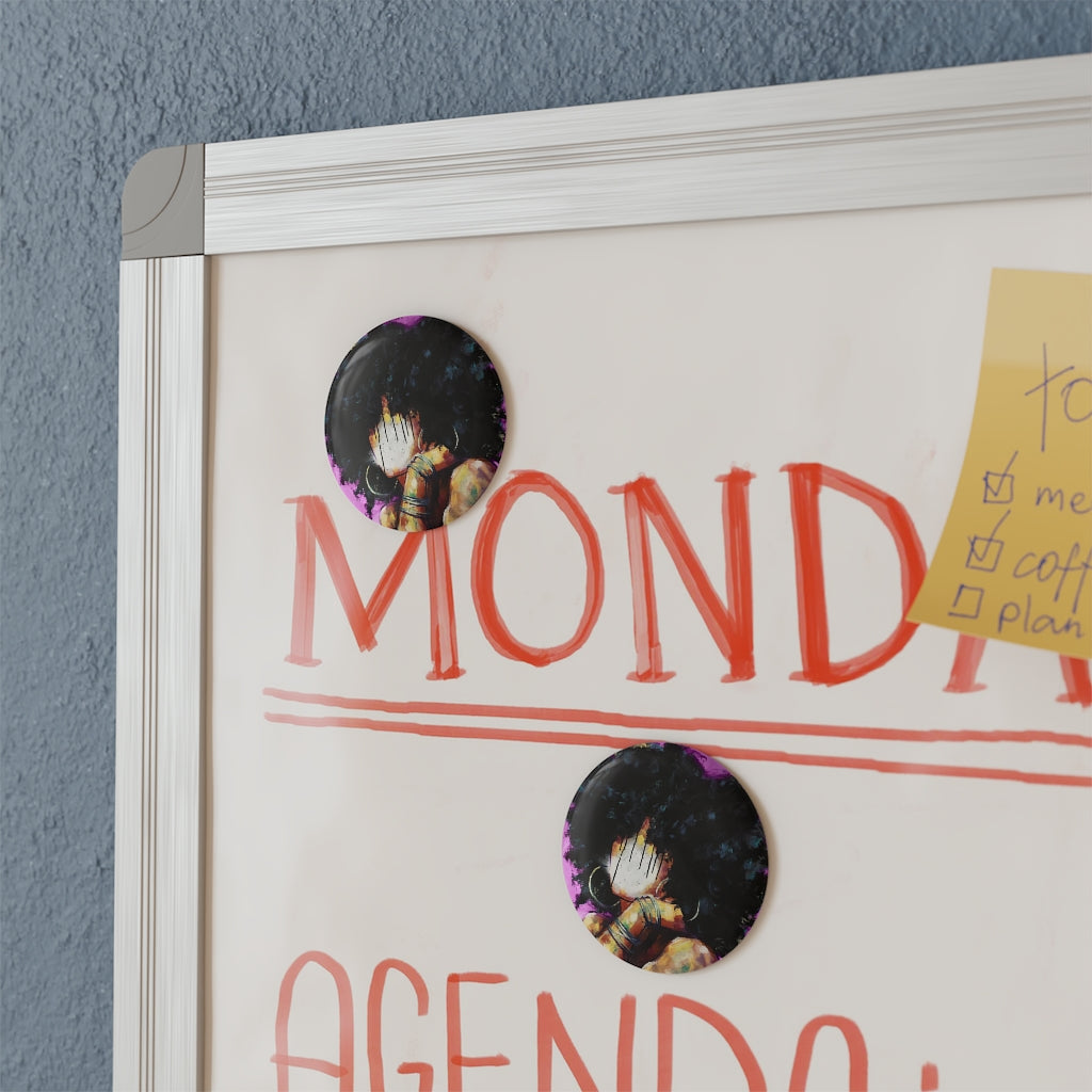 Naturally II PINK Magnet, Round (1 & 10 pcs)