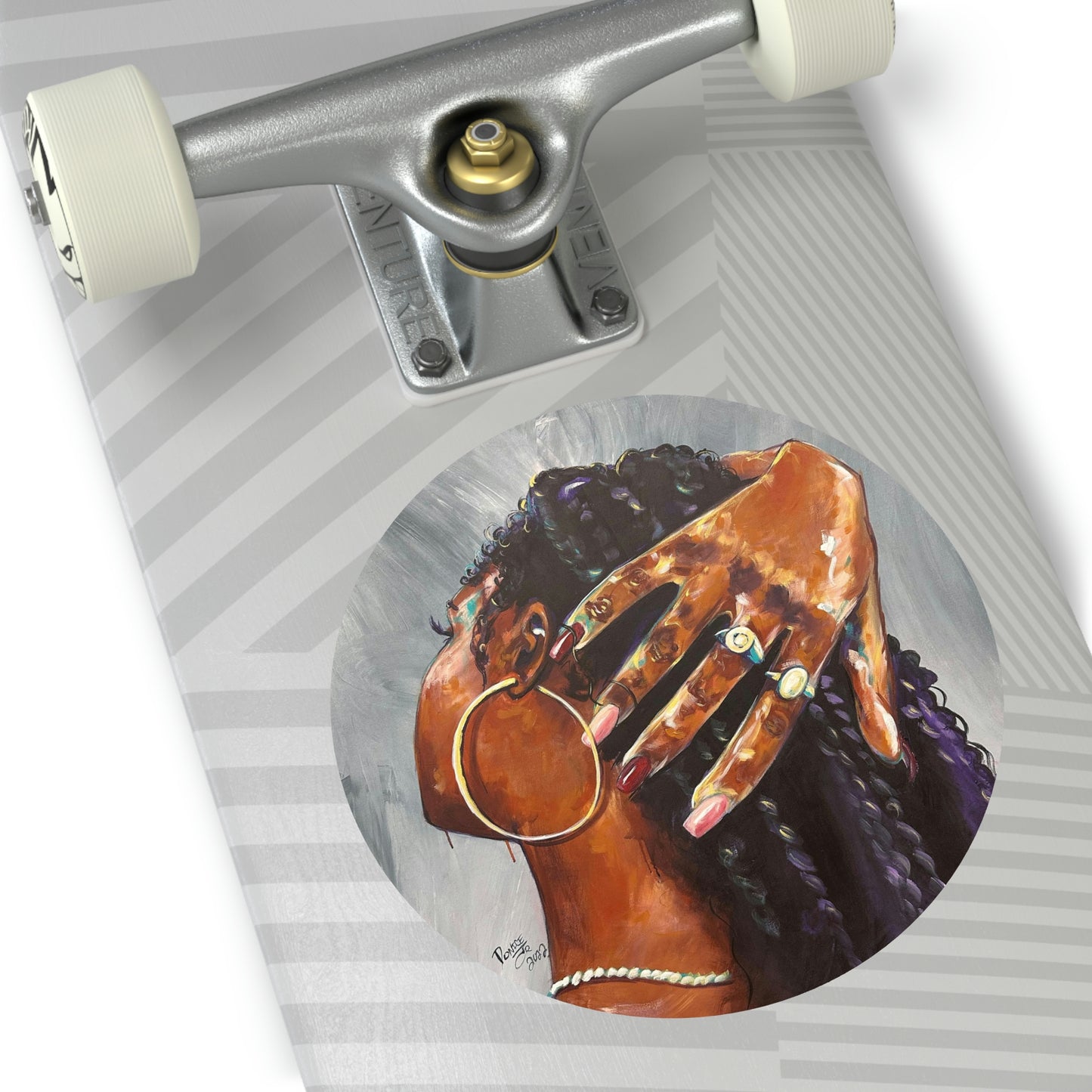 Naturally VII Round Vinyl Stickers