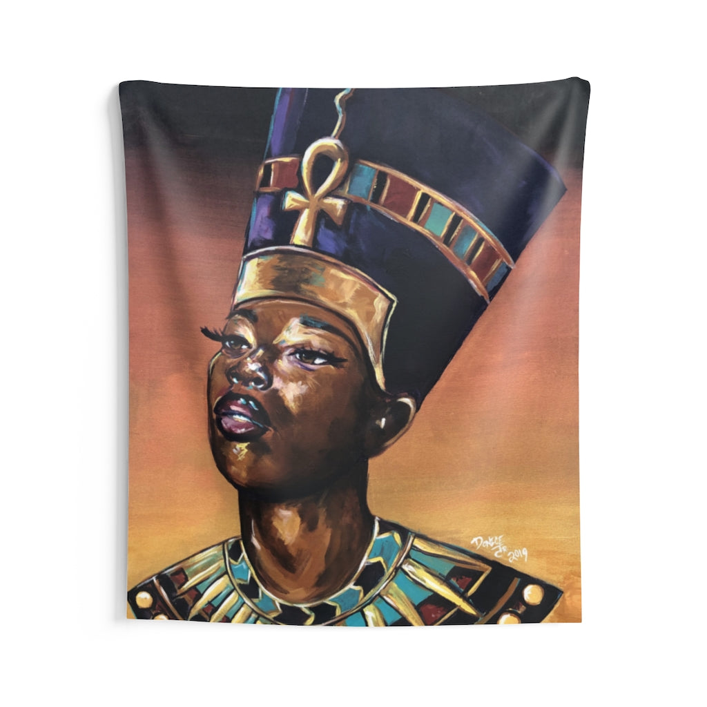 Melanted Nefertiti Indoor Wall Tapestries