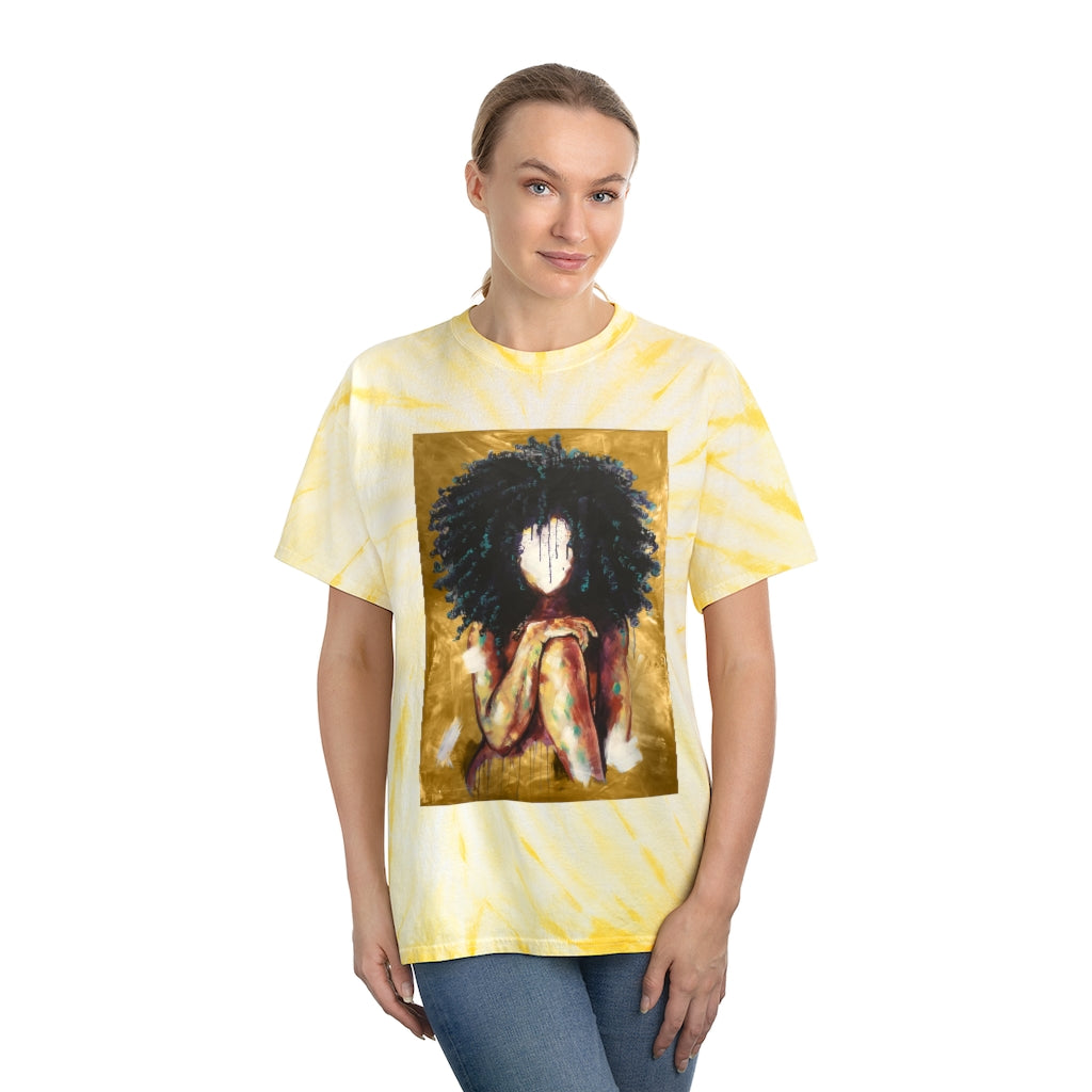 Naturally I GOLD Tie-Dye Tee, Cyclone