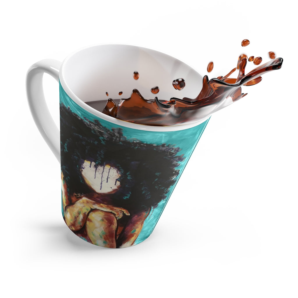 Naturally I TEAL Latte Mug
