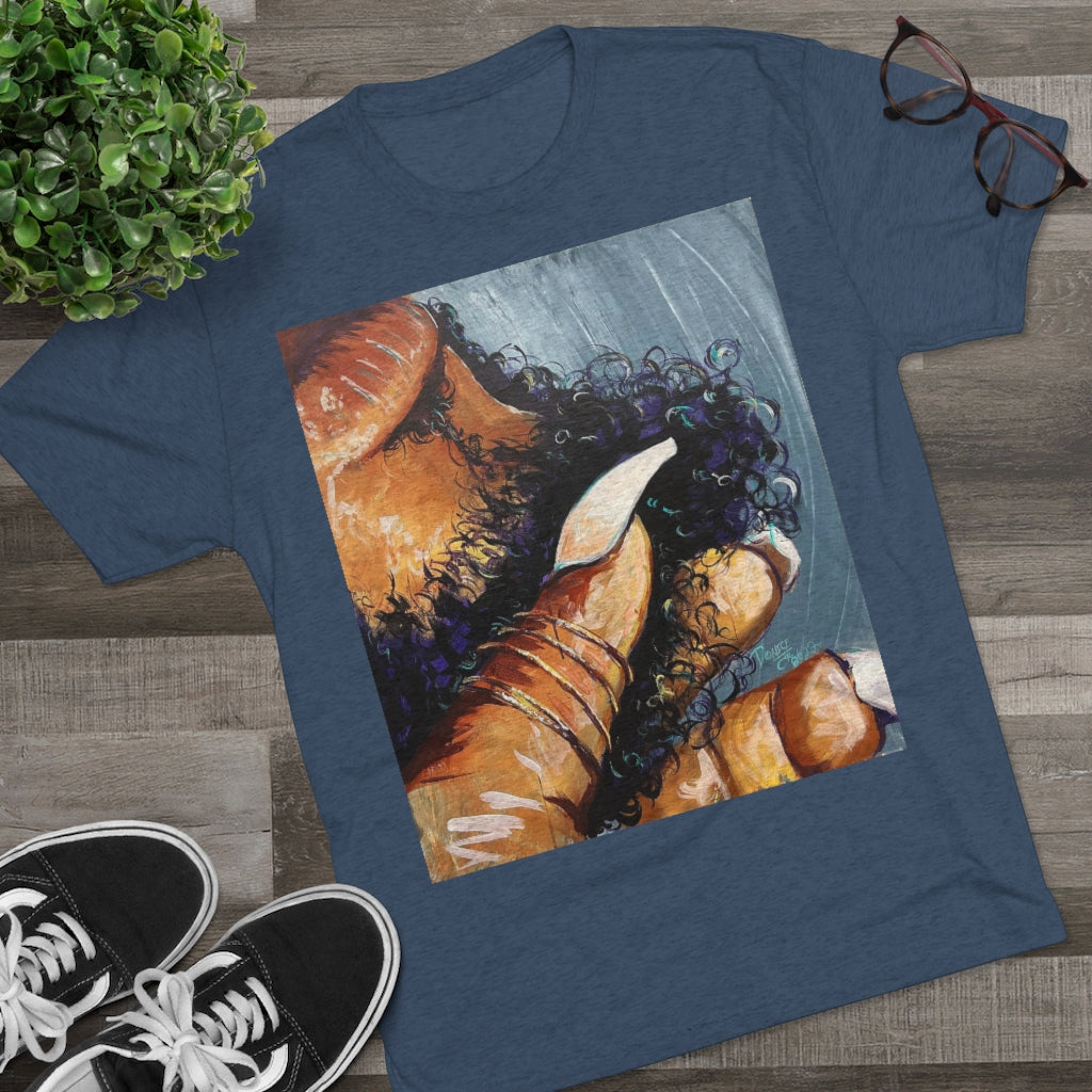 Naturally Black Love X Unisex Tri-Blend Crew Tee