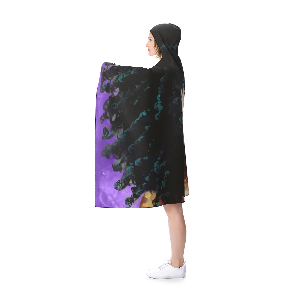 Naturally I PURPLE Hooded Blanket