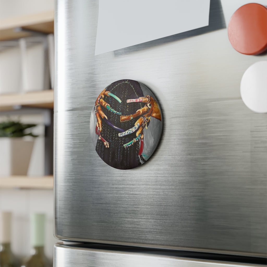 Naturally the Culture I Button Magnet, Round (1 & 10 pcs)