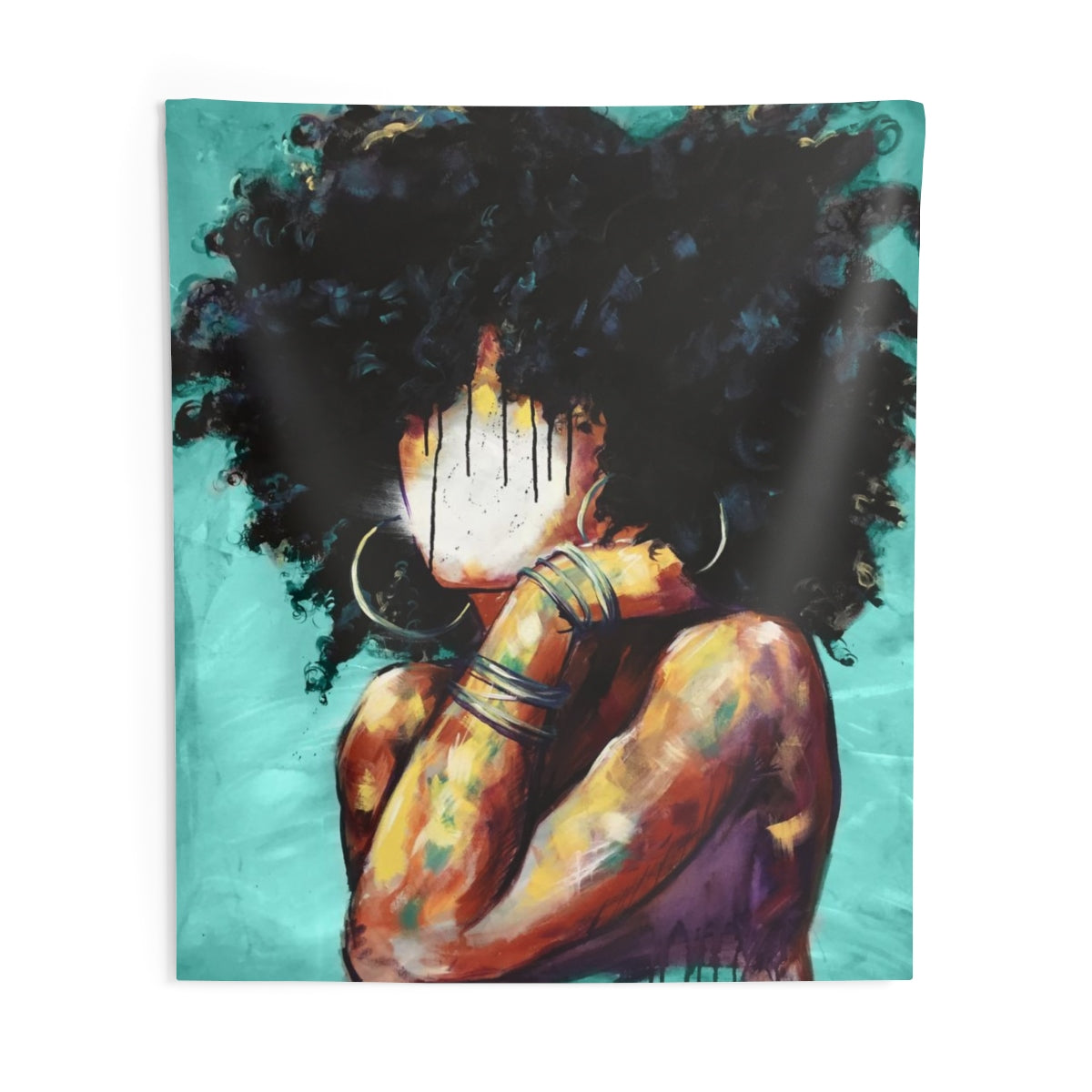 Naturally II TEAL Indoor Wall Tapestries