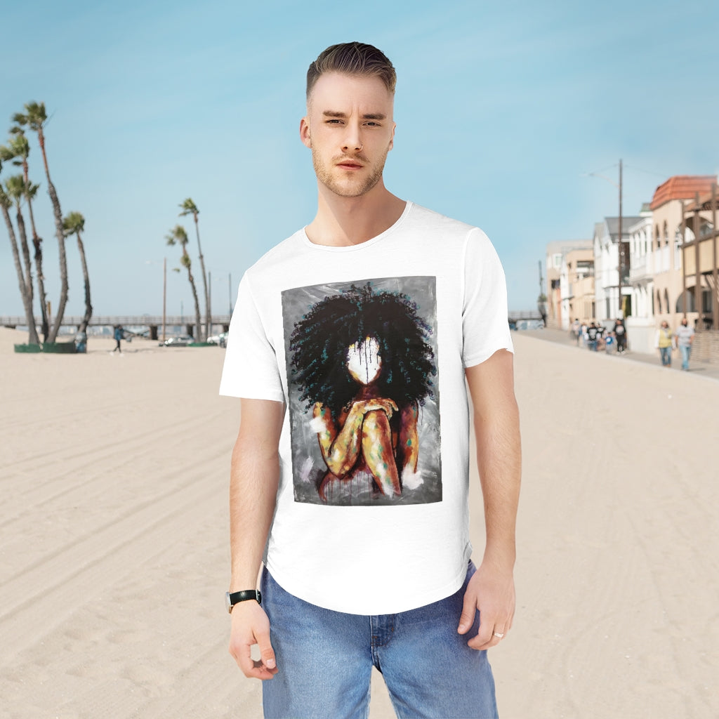 Naturally I Men's Jersey Curved Hem Tee