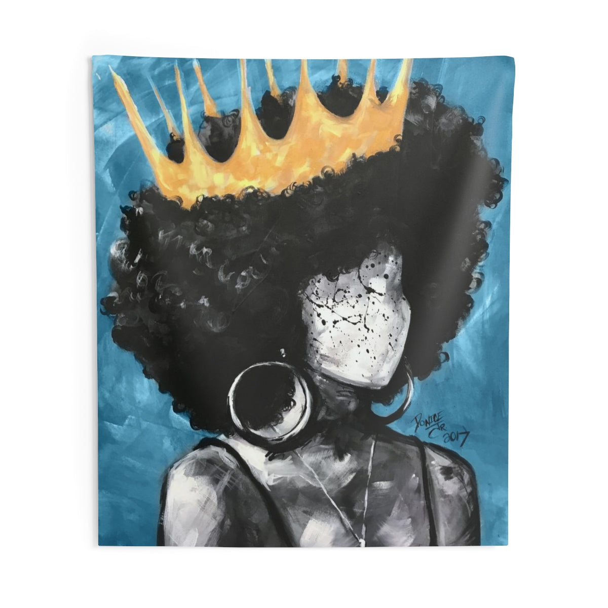 Naturally Queen II BLUE Indoor Wall Tapestries