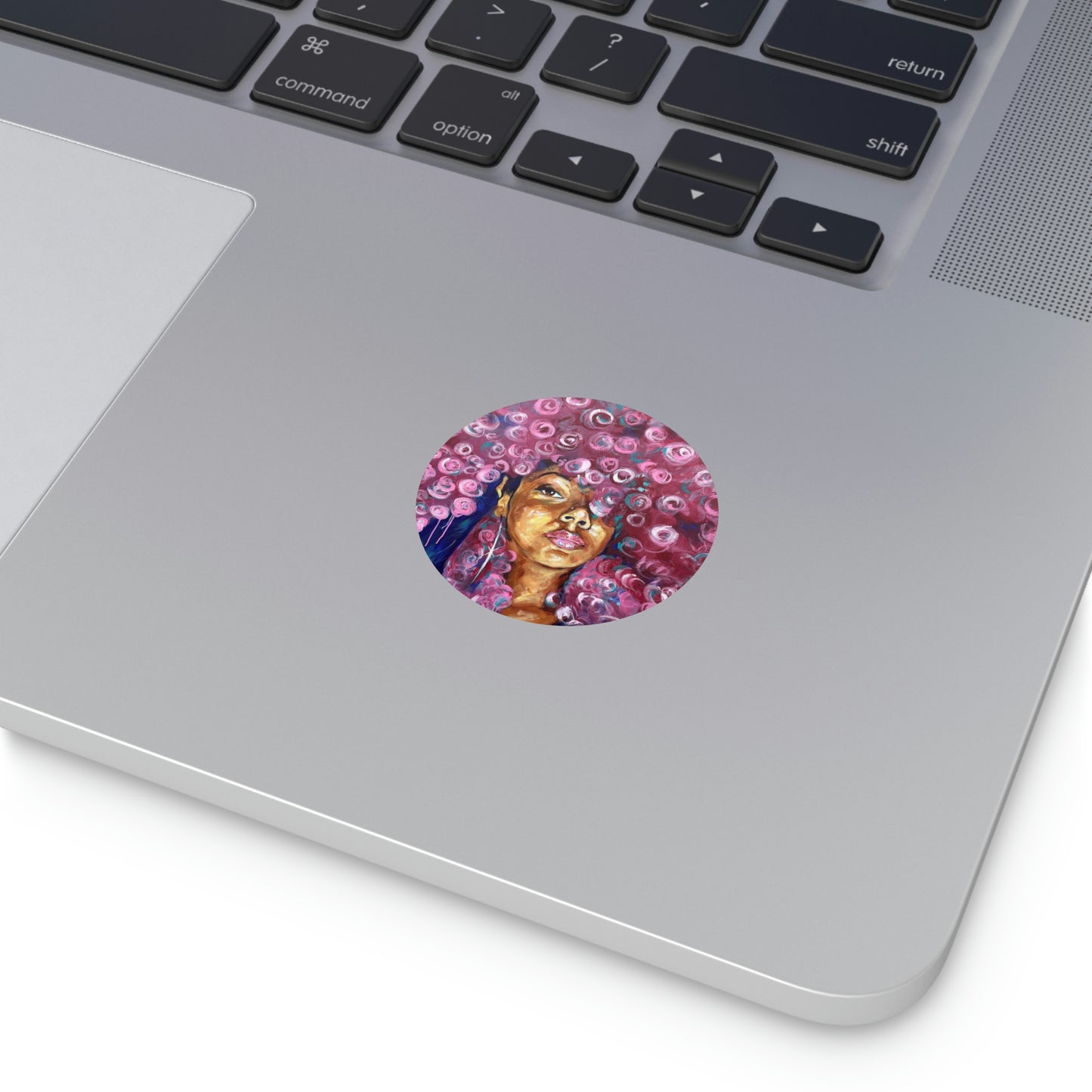 Naturally Rosado Round Vinyl Stickers