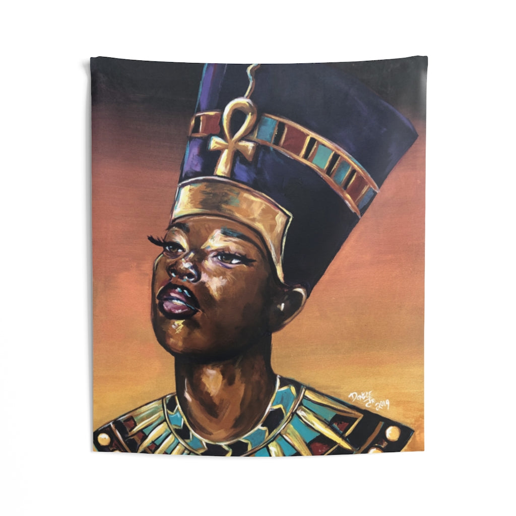 Melanted Nefertiti Indoor Wall Tapestries