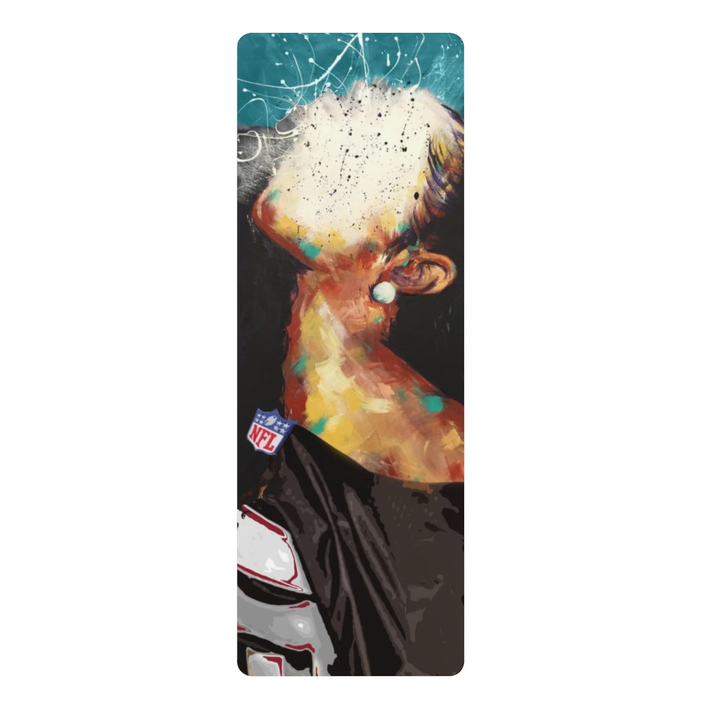 Naturally Falcons III TEAL Rubber Yoga Mat