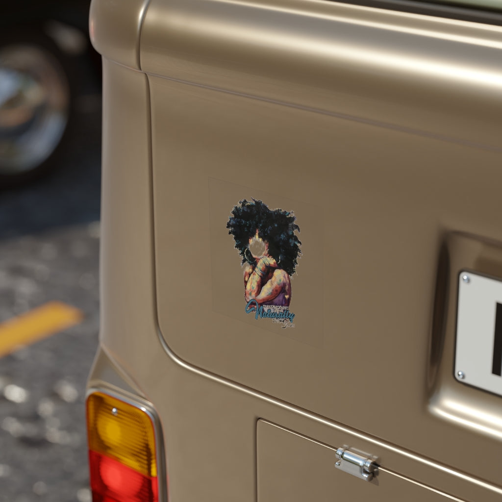 Naturally The Series Transparent Outdoor Stickers, Square