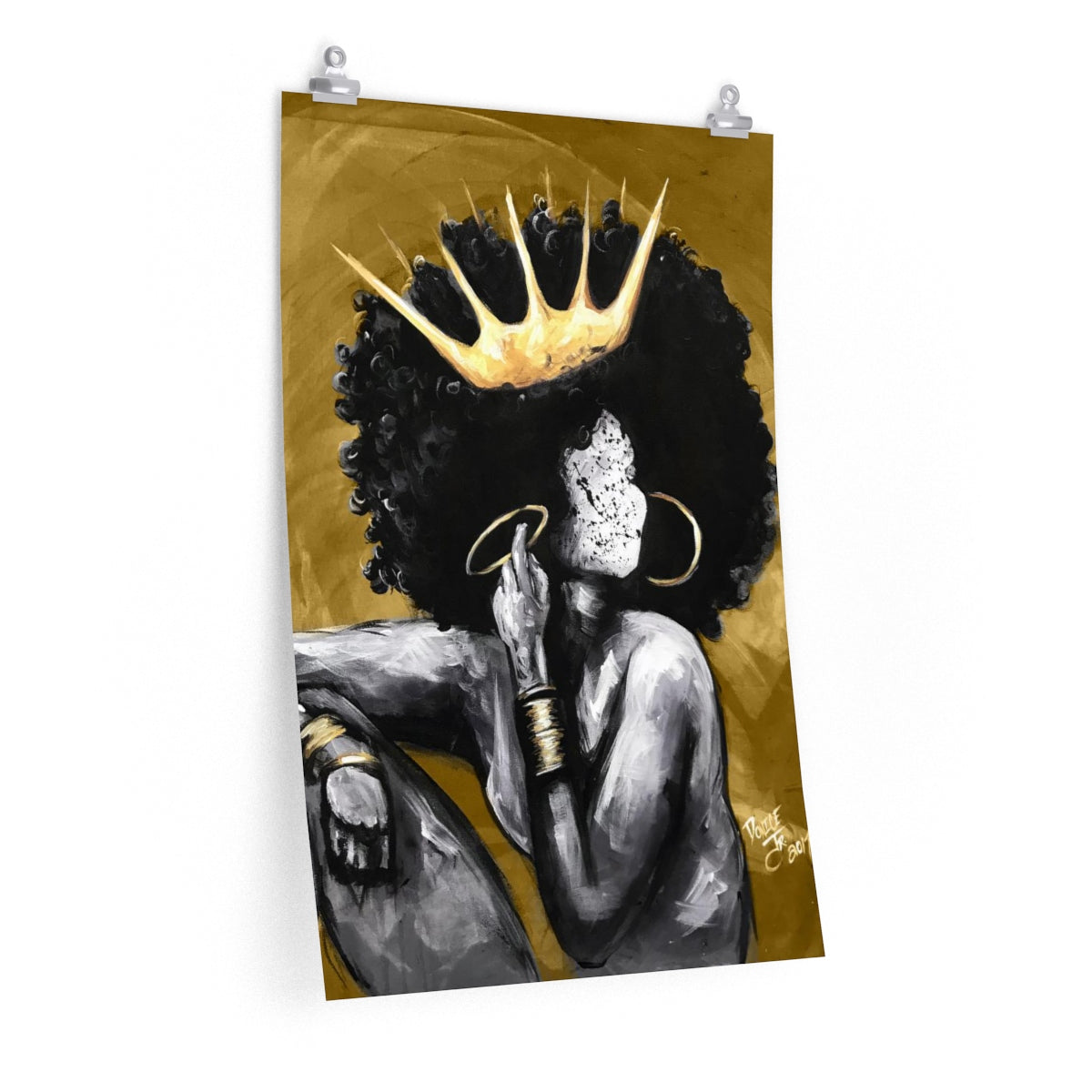 Naturally Queen VI GOLD Premium Matte vertical posters