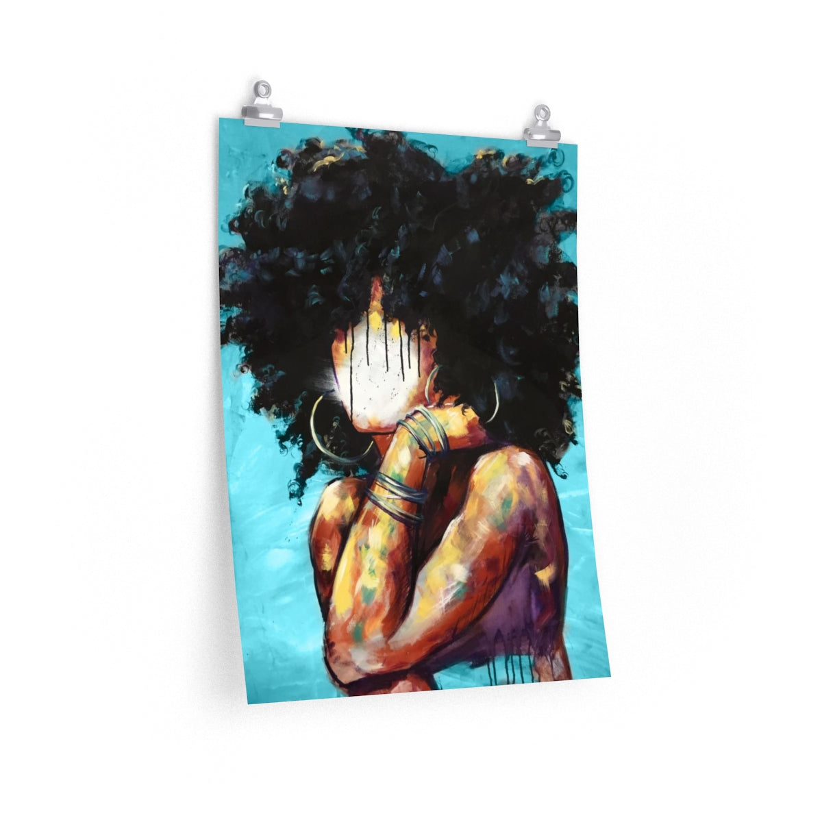 Naturally II BLUE Premium Matte vertical posters