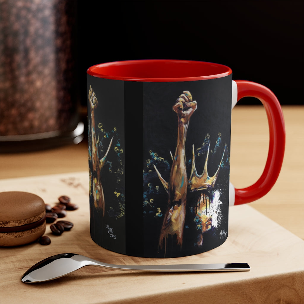 Naturally King and Queen Badu Accent Mug