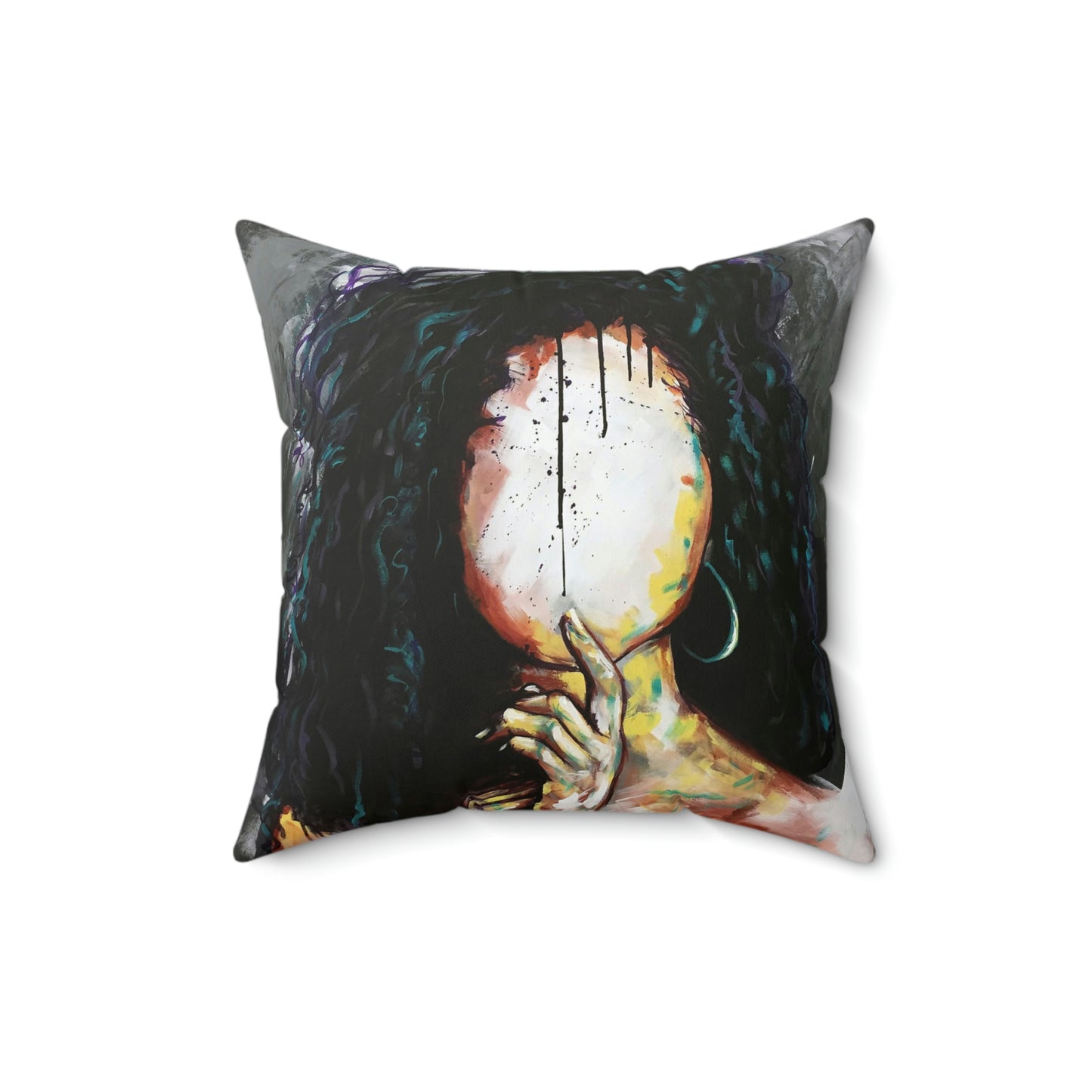 Naturally VI Spun Polyester Square Pillow