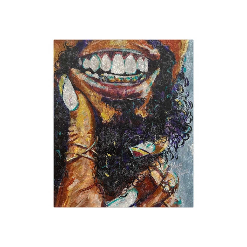 Naturally Black Love XI Crushed Velvet Blanket