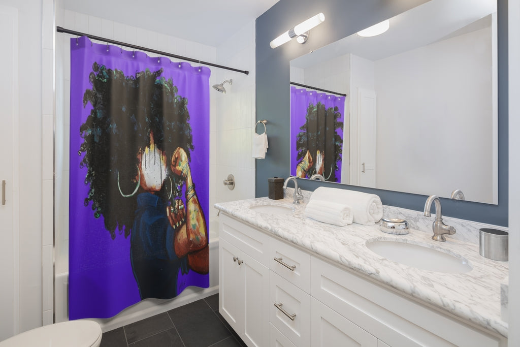 Naturally the Riveter PURPLE Shower Curtains