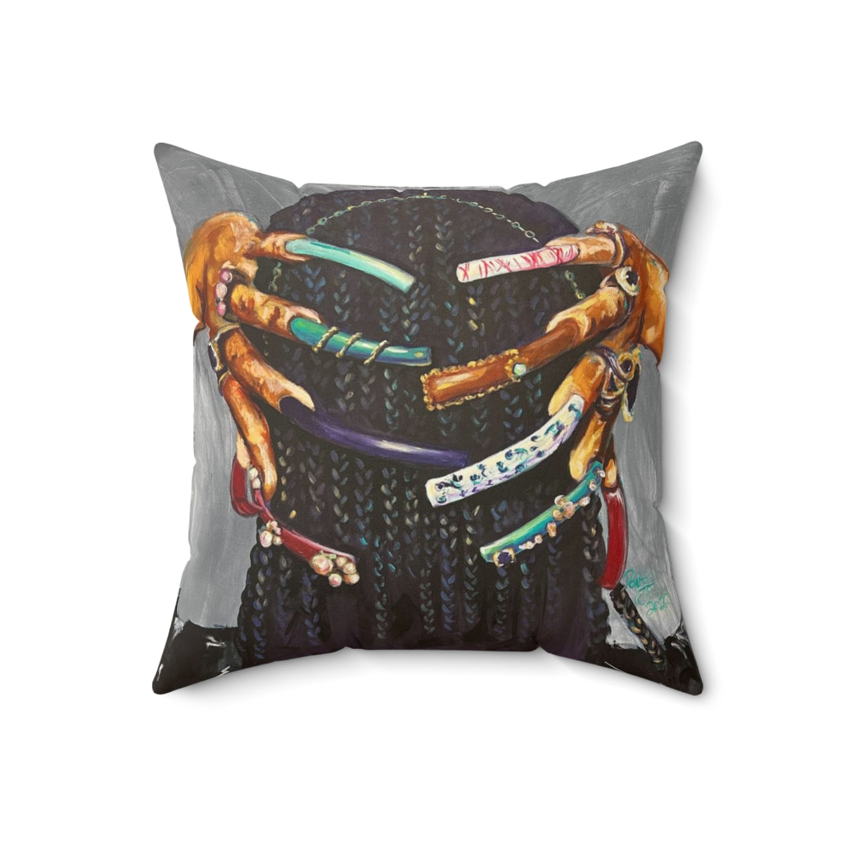 Naturally The Culture I Spun Polyester Square Pillow