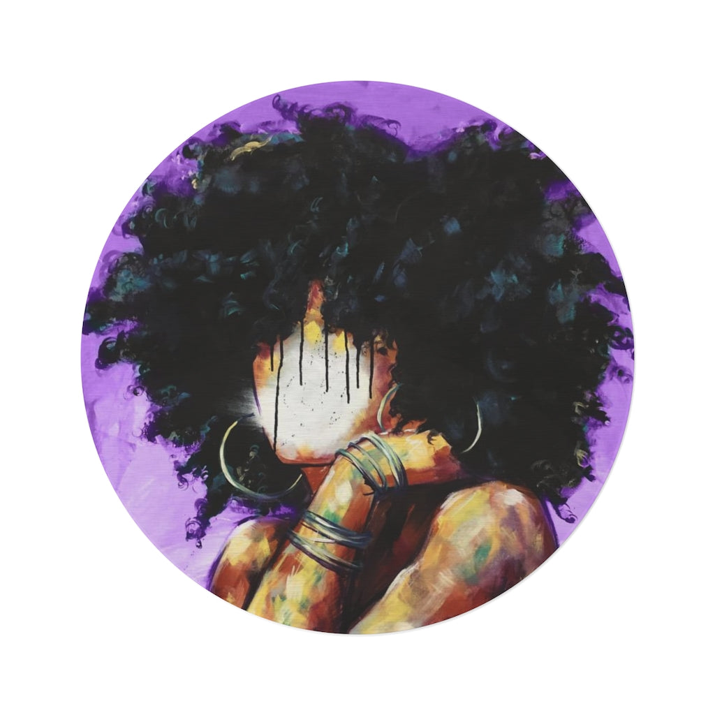Naturally II PURPLE Round Rug