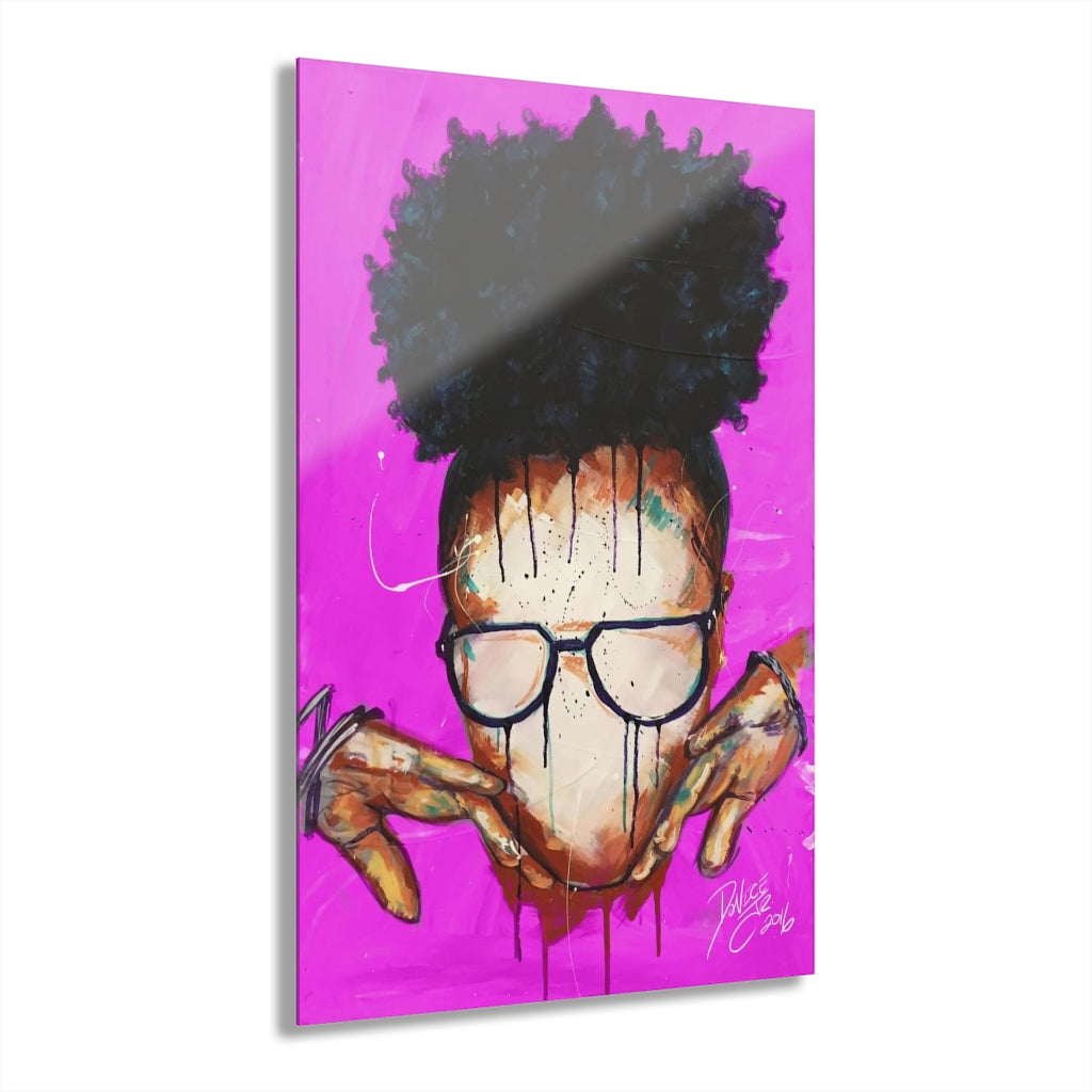 Naturally VIII PINK Acrylic Prints (French Cleat Hanging)