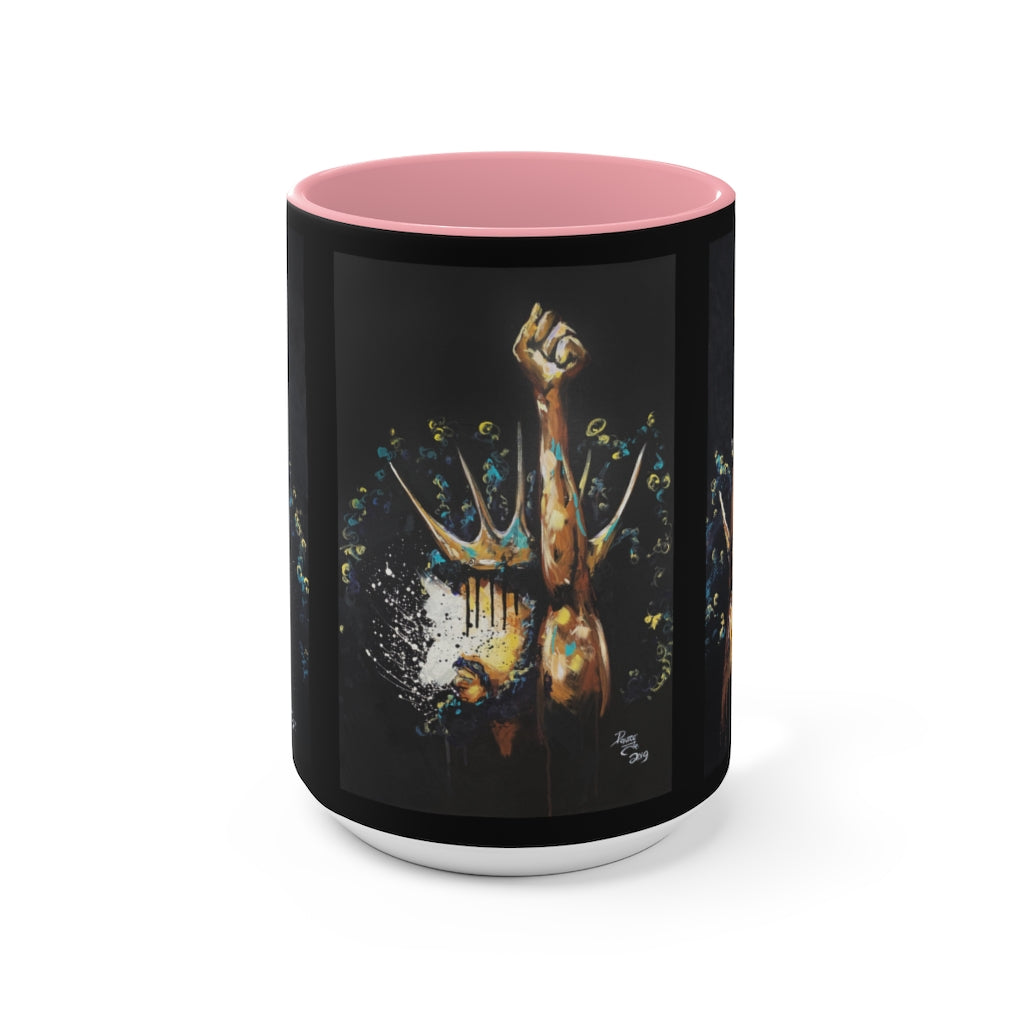 Naturally King and Queen Badu Accent Mug
