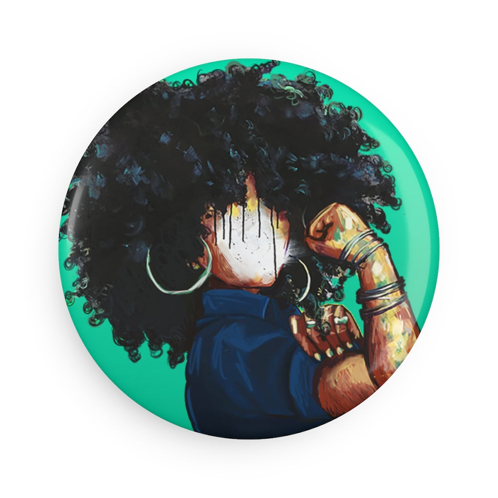 Naturally the Riveter Button Magnet, Round (1 & 10 pcs)