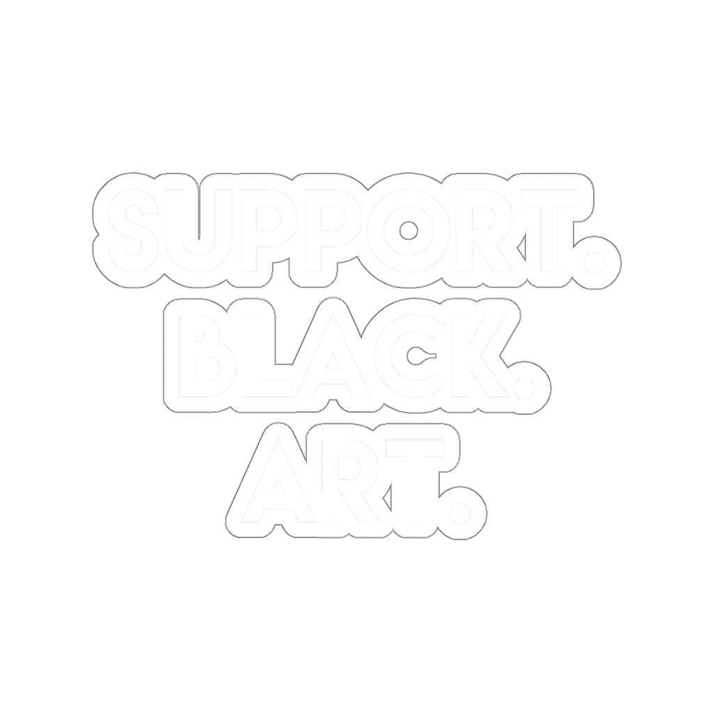Support Black Art Kiss-Cut Stickers