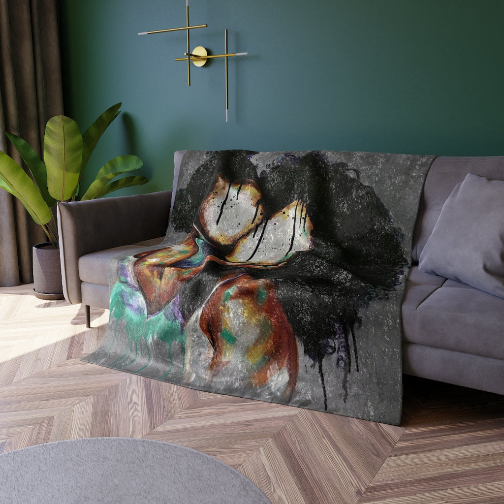 Naturally Maya Crushed Velvet Blanket