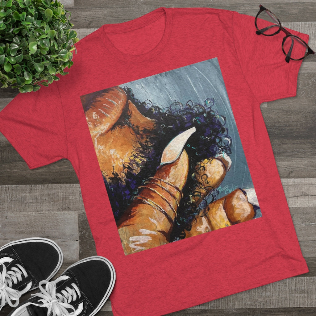 Naturally Black Love X Unisex Tri-Blend Crew Tee