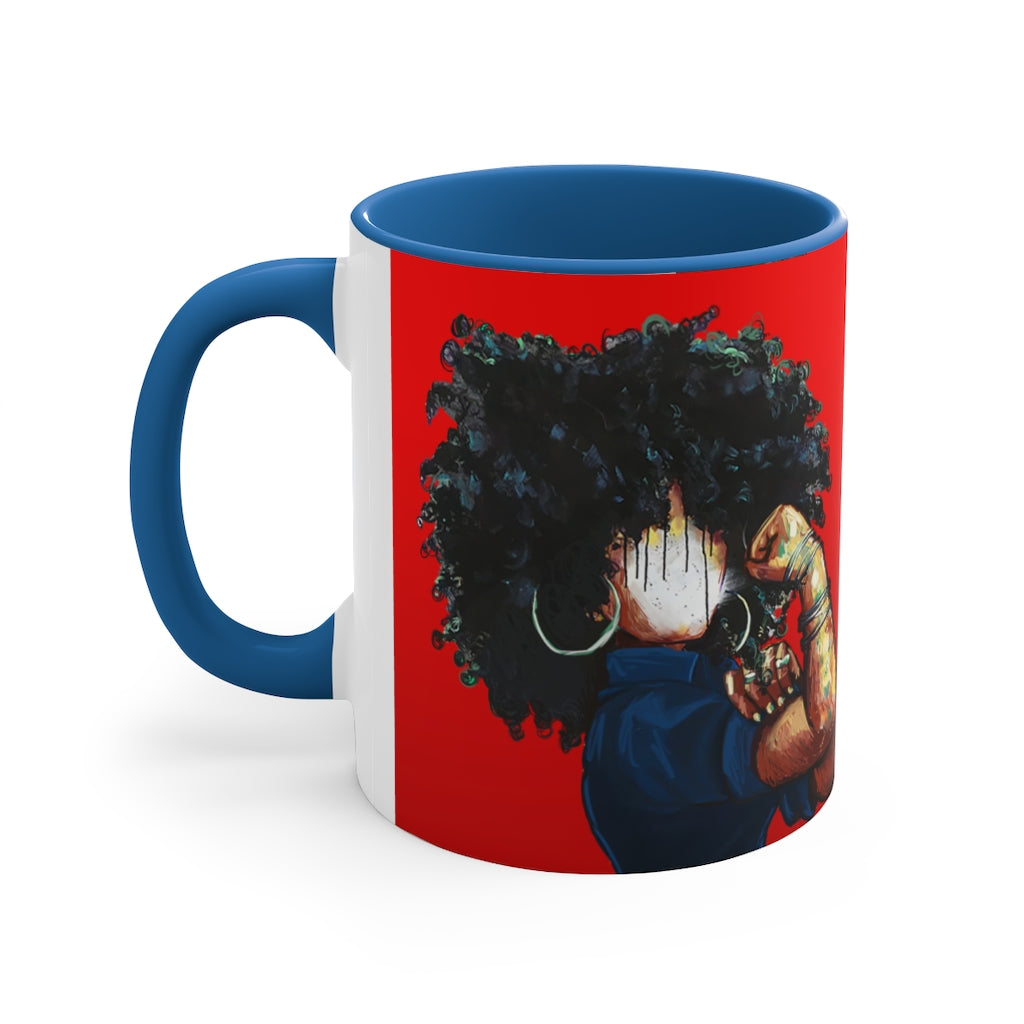 Naturally the Riveter RED Accent Coffee Mug, 11oz