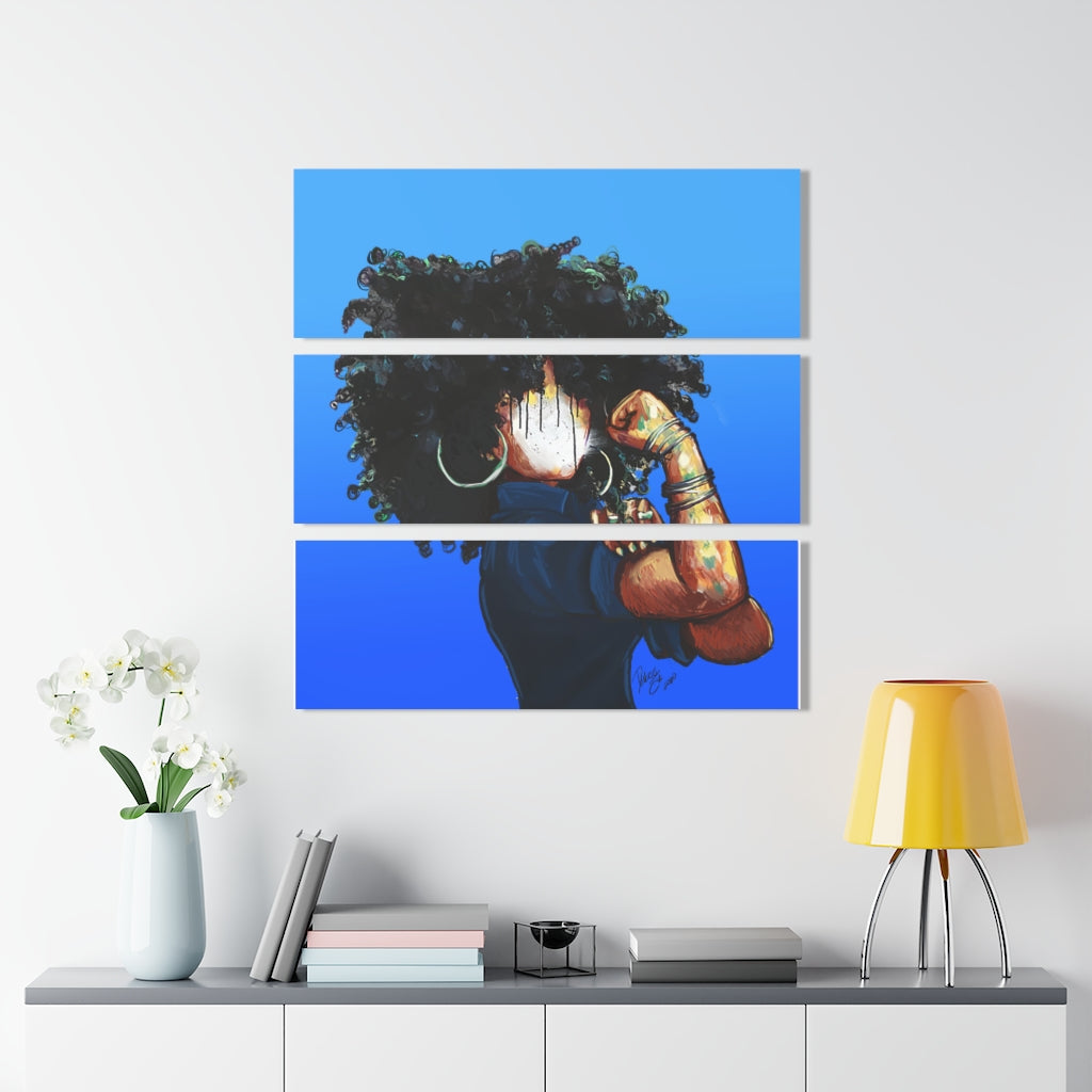 Naturally. the Riveter BLUE Acrylic Prints (Triptych)