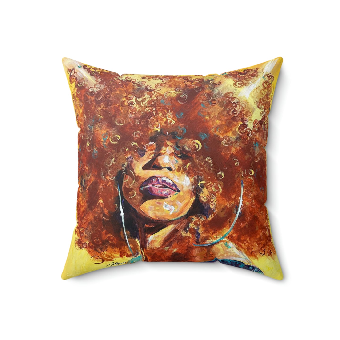 Naturally Karina Spun Polyester Square Pillow