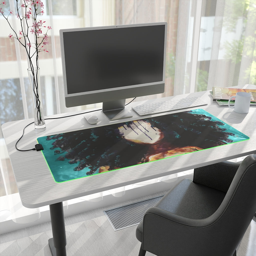 Naturally I TEAL LED Gaming Mouse Pad