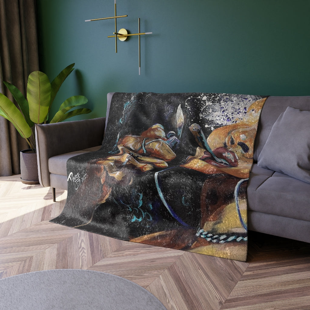 Naturally Dope III Crushed Velvet Blanket