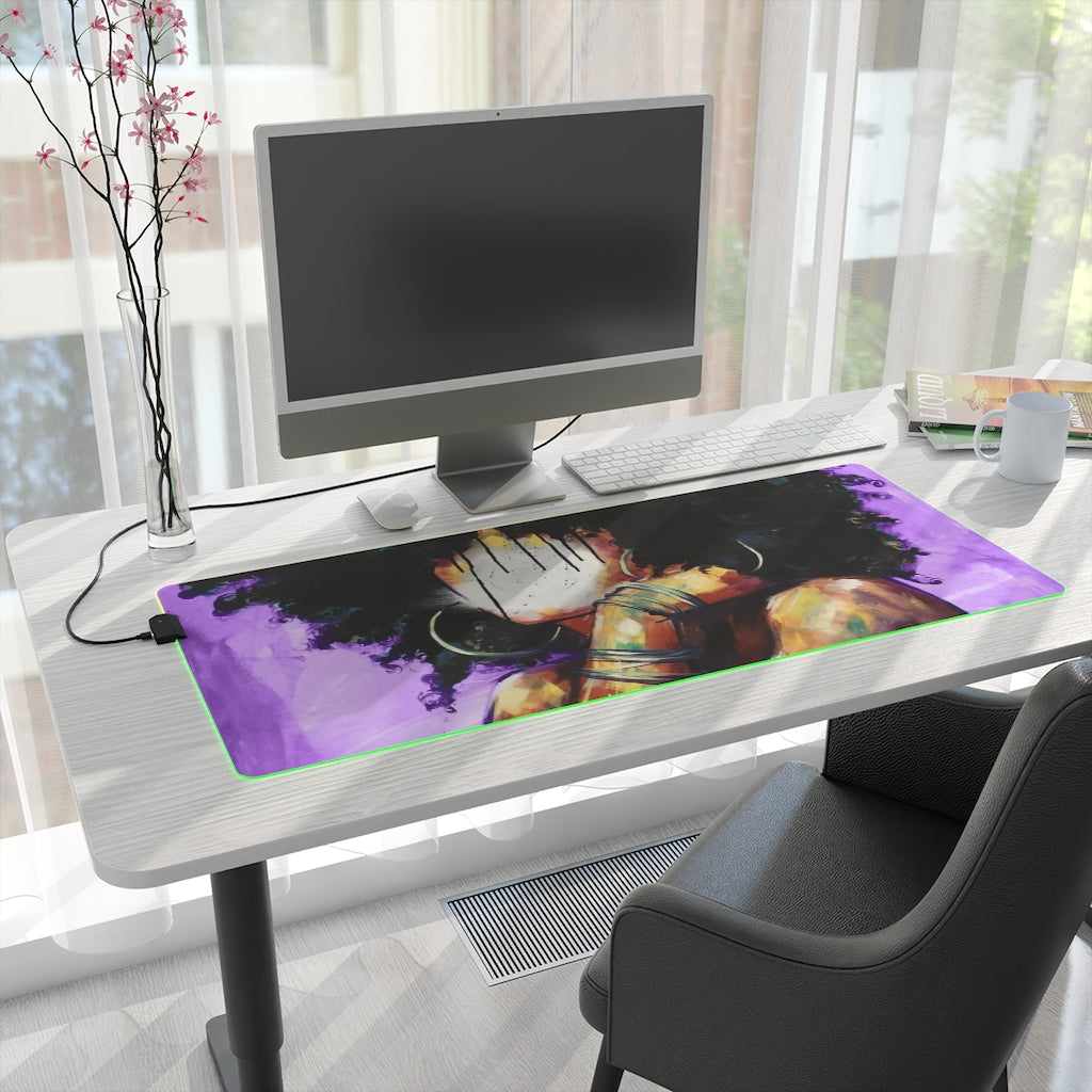 Naturally II PUEPLE LED Gaming Mouse Pad