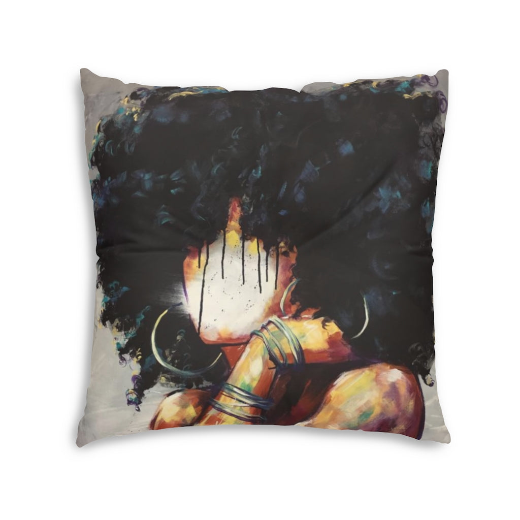 Naturally II Tufted Floor Pillow, Square