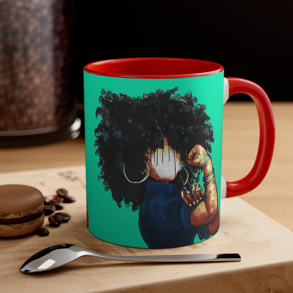 Naturally the Riveter TEAL Accent Coffee Mug, 11oz