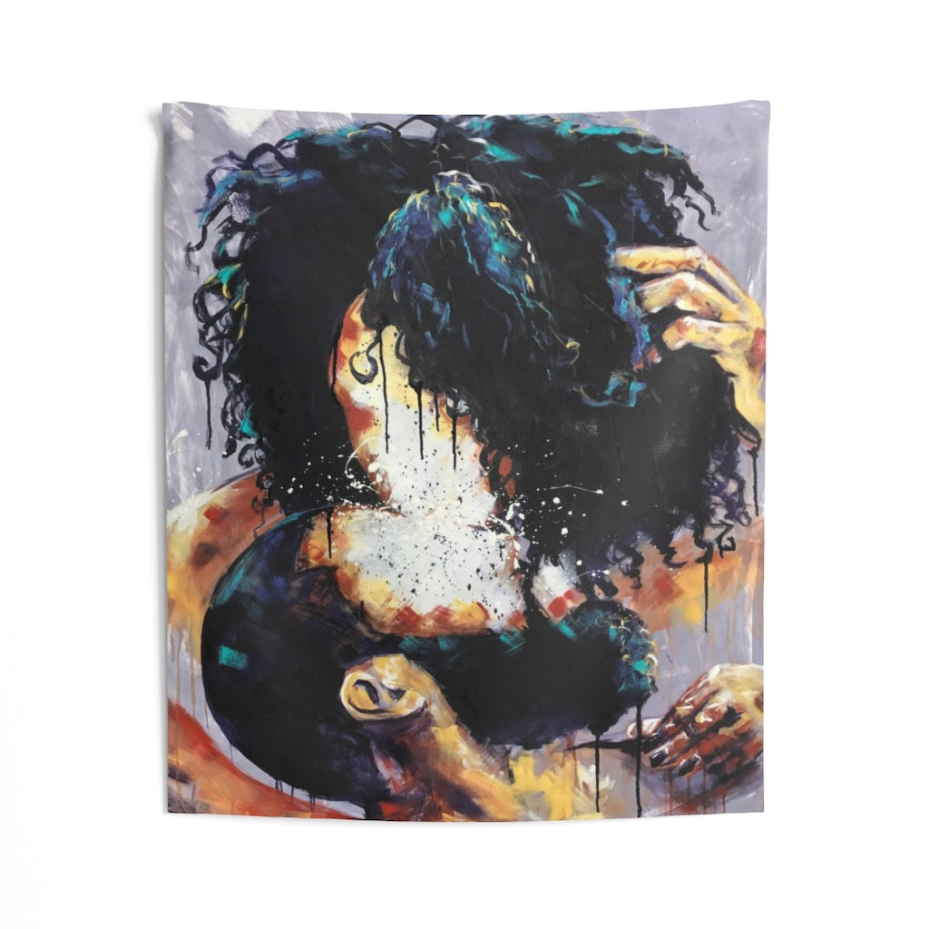 Naturally Black Love II Indoor Wall Tapestries