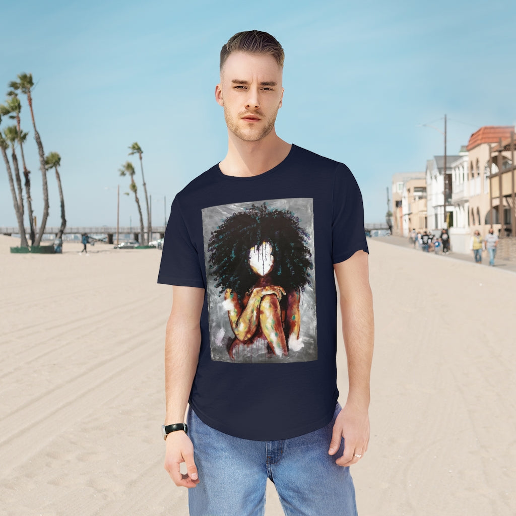 Naturally I Men's Jersey Curved Hem Tee