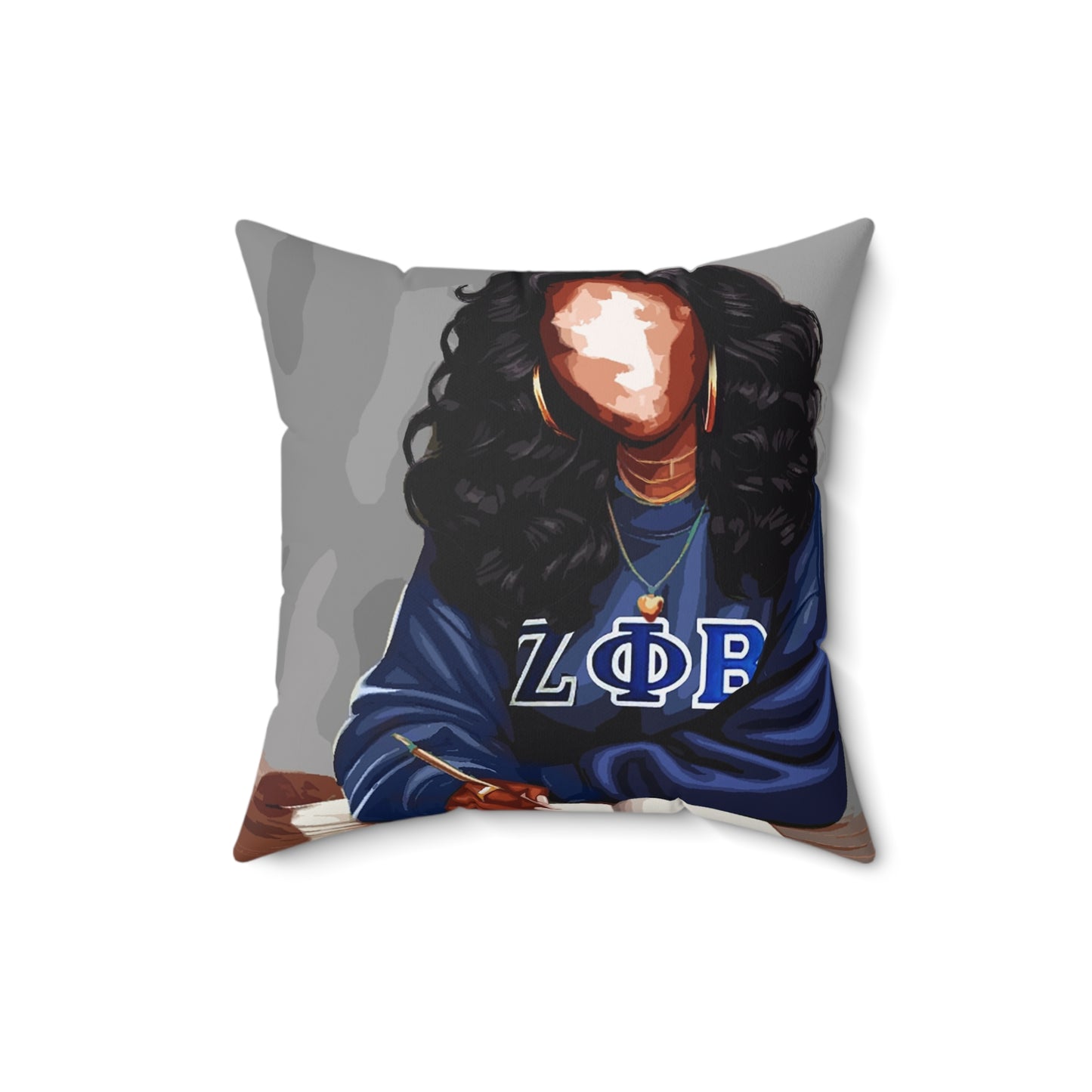 Naturally Divine Zeta II Spun Polyester Square Pillow