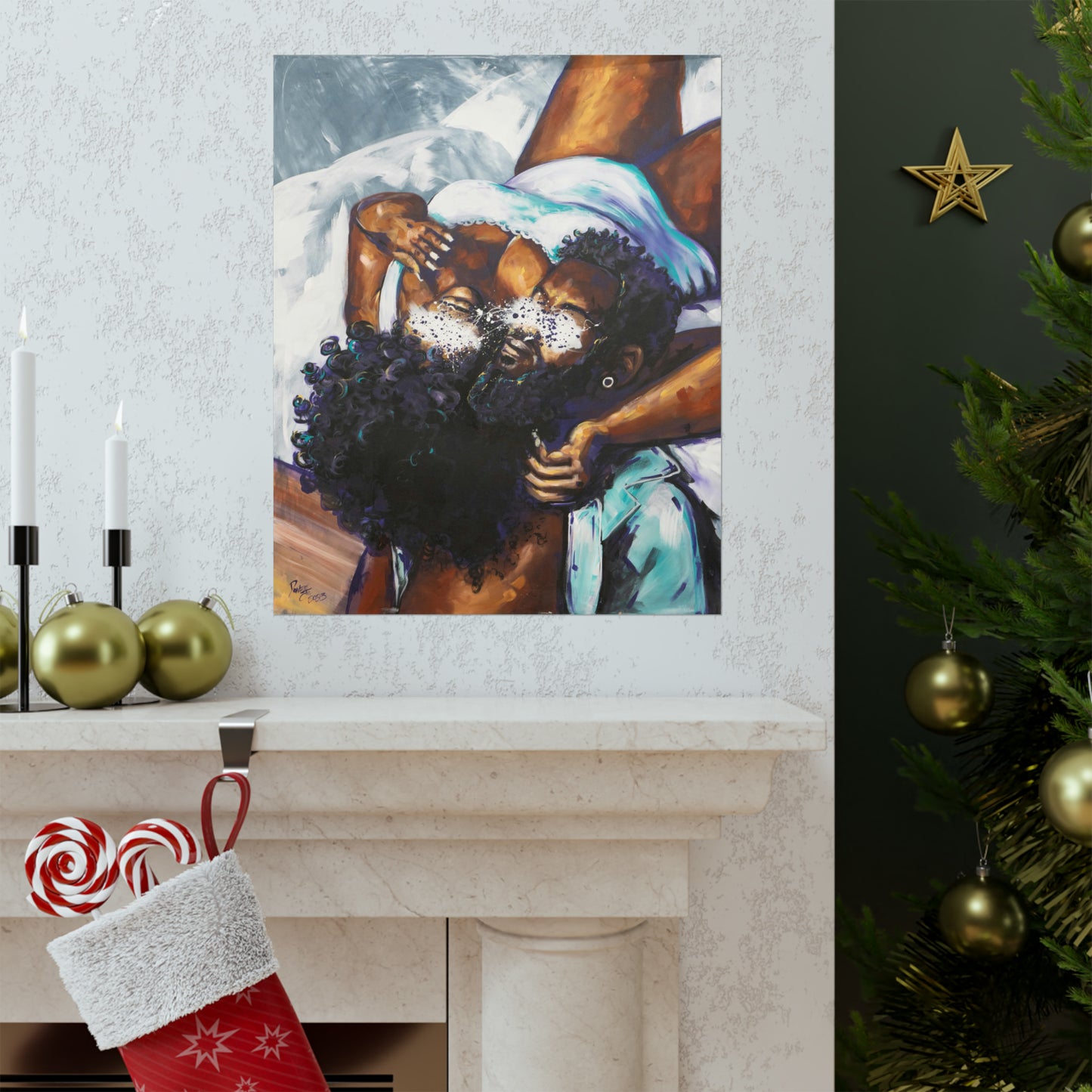 Naturally Black Love XII Matte Vertical Posters
