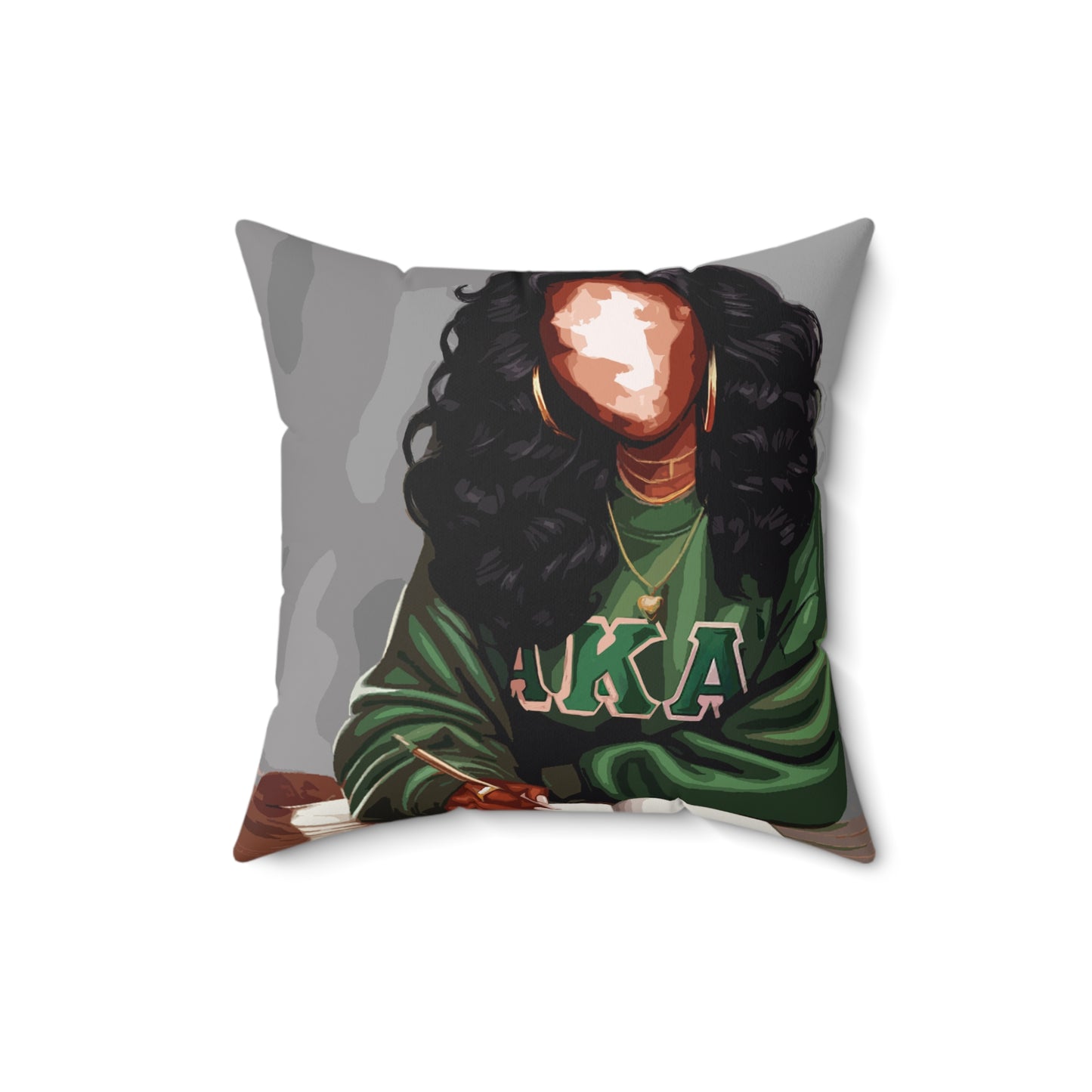 Naturally Divine AKA II Spun Polyester Square Pillow