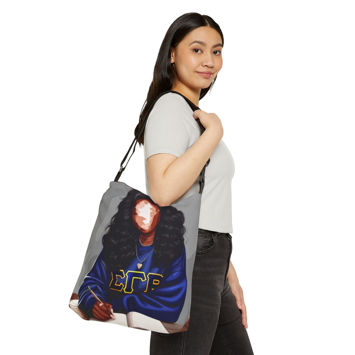 Naturally Divine SGRho Adjustable Tote Bag