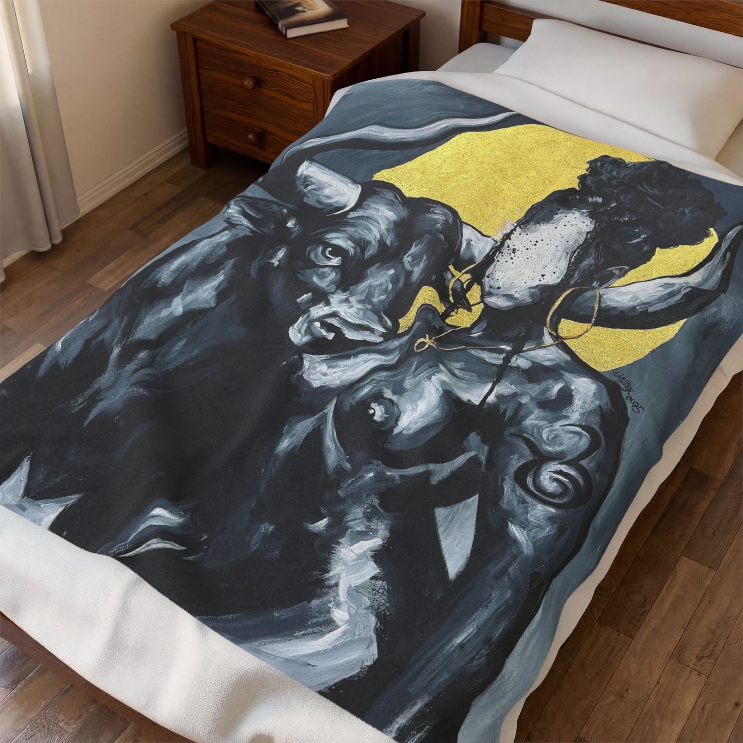 Naturally Taurus Velveteen Plush Blanket