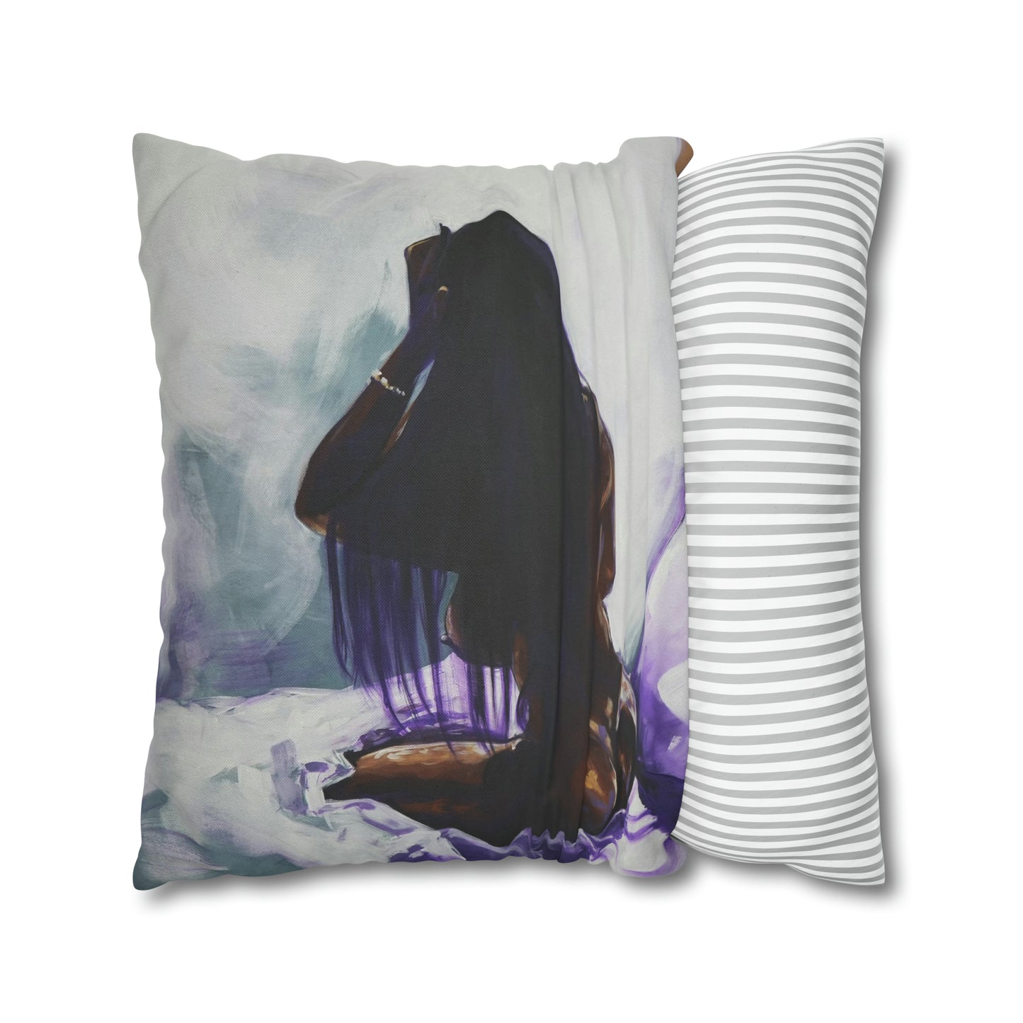 Naturally Ashlynn Spun Polyester Square Pillow Case