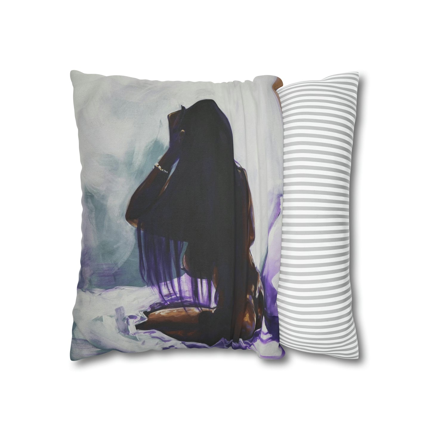 Naturally Ashlynn Spun Polyester Square Pillow Case
