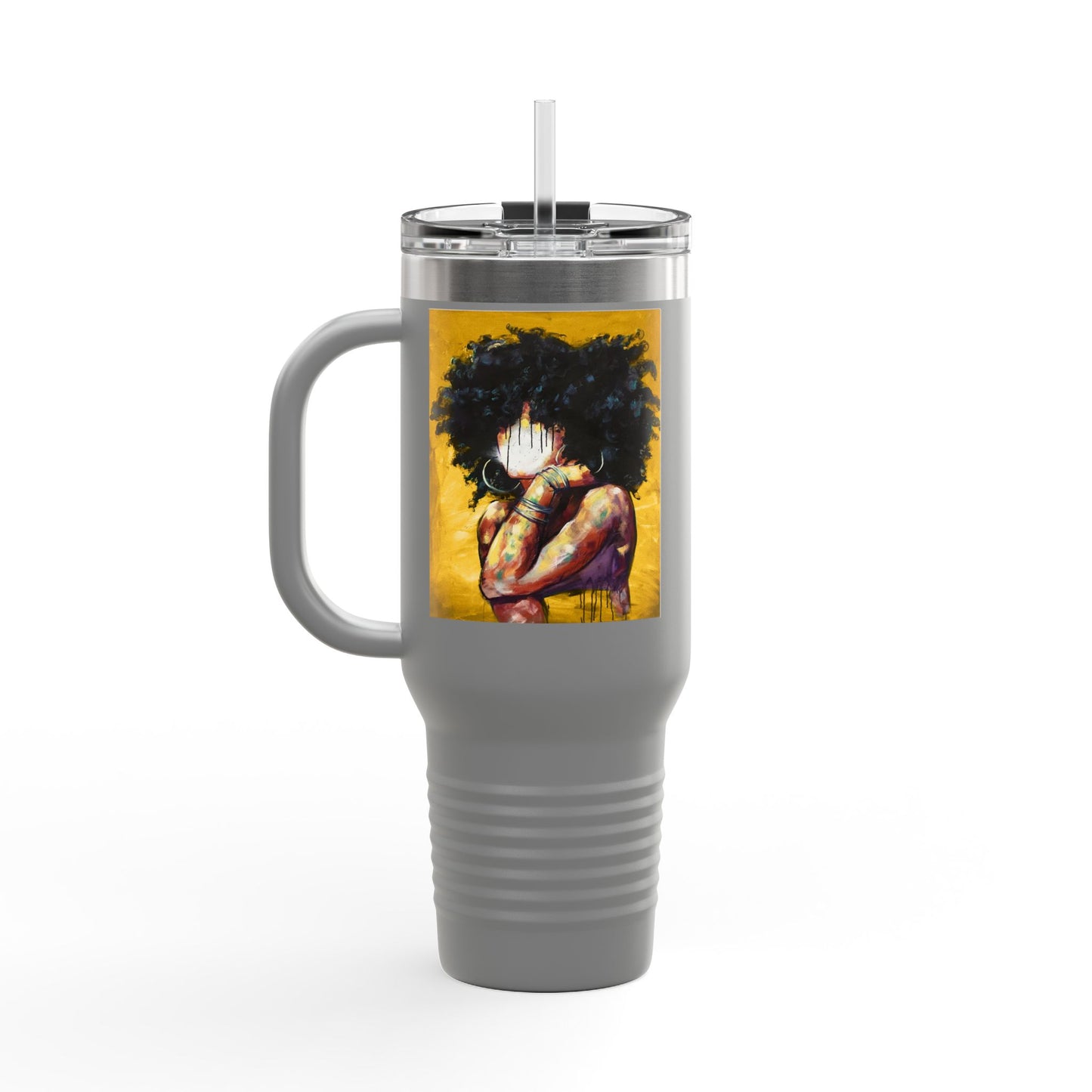 Naturally II GOLD Insulated Travel Mug - 40oz, Perfect for Coffee Lovers & Gifting