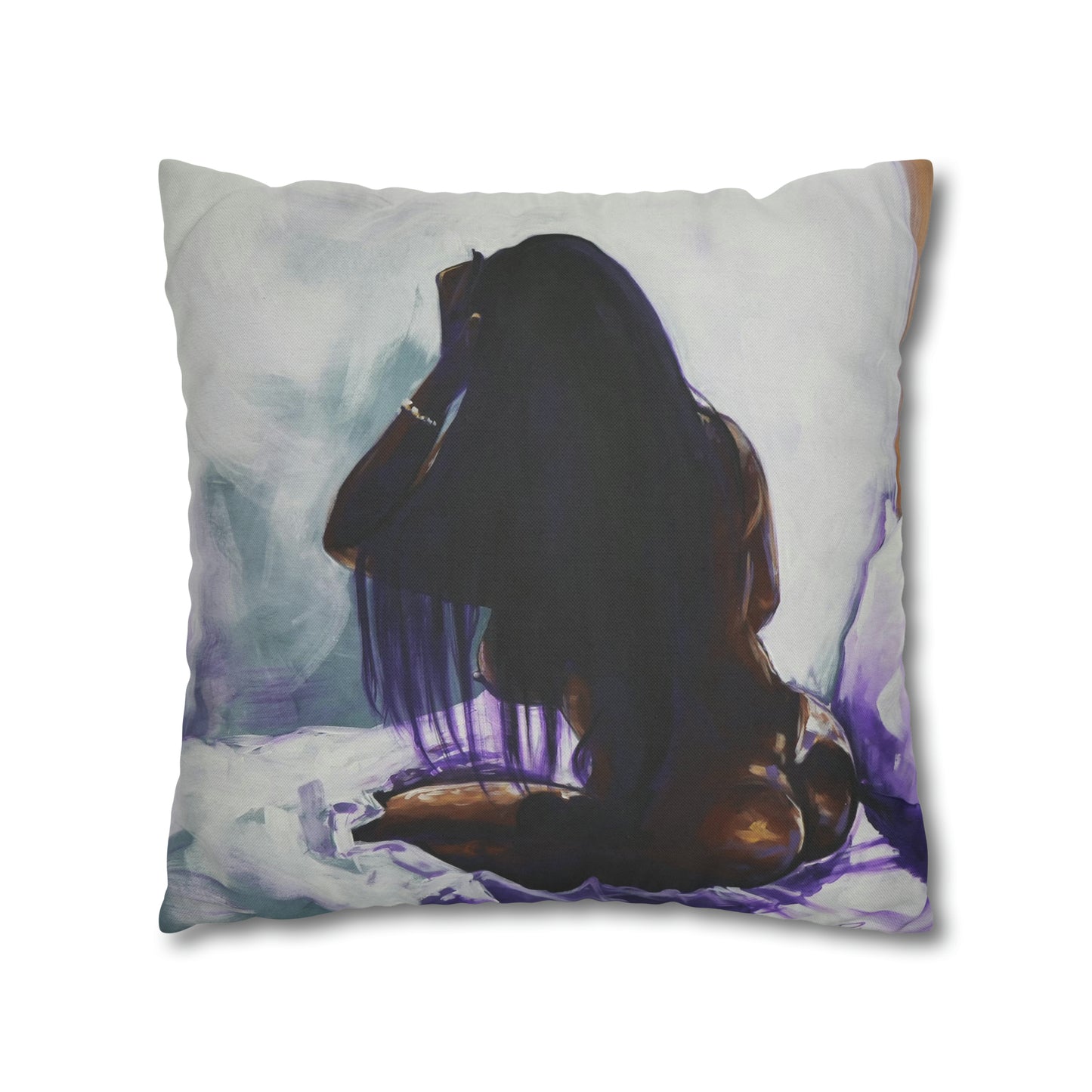 Naturally Ashlynn Spun Polyester Square Pillow Case